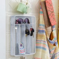 Silverware Holder Turned Glass and Key Storage